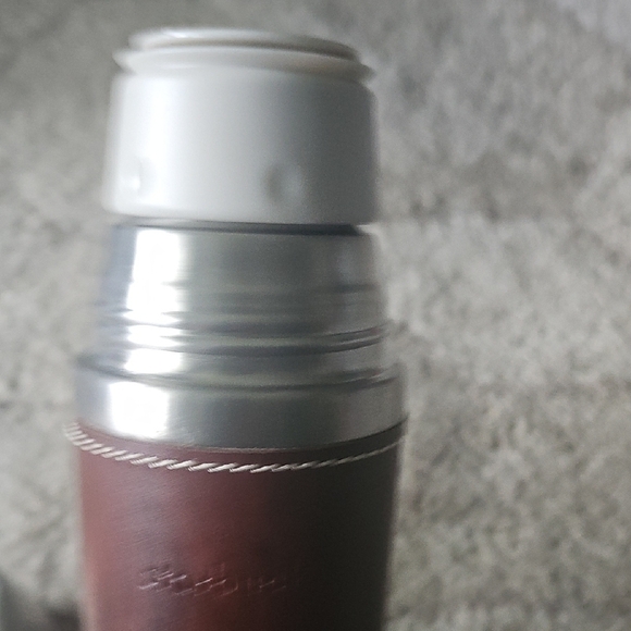 Starbucks Brown Leather and Silver Thermos - Picture 4 of 5